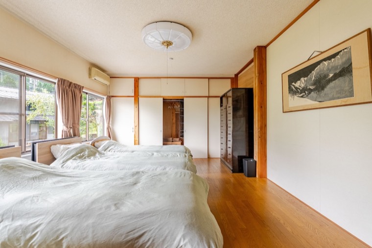 Wood floors and a wide outlook